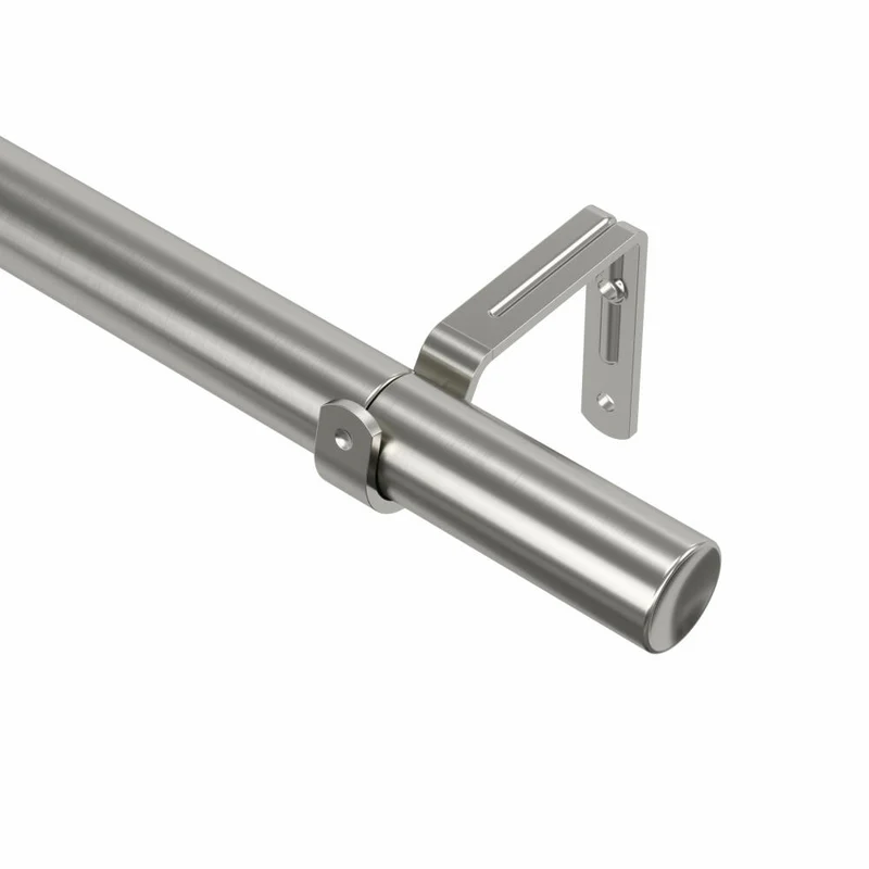Umbra Vorhangstange Zen ausziehbar, Gardinenstange, Stahl, Nickel, 163 - 325 cm, 1022629-411