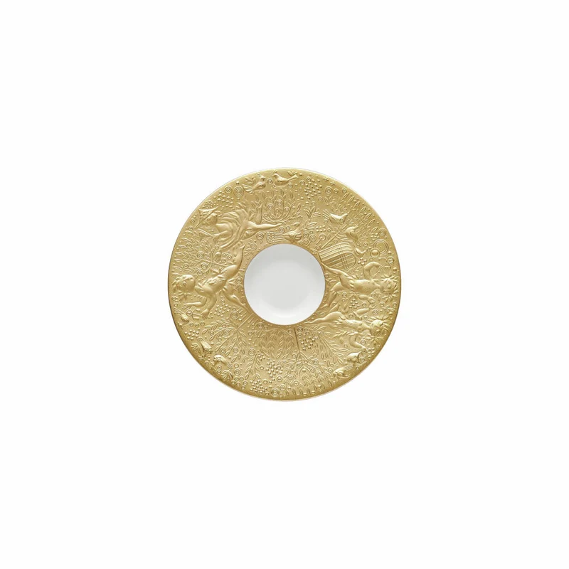 Rosenthal Kaffee-Untertasse Zauberflöte Sarastro, Porzellan, Gold, 15.4 cm, 11260-206503-14741