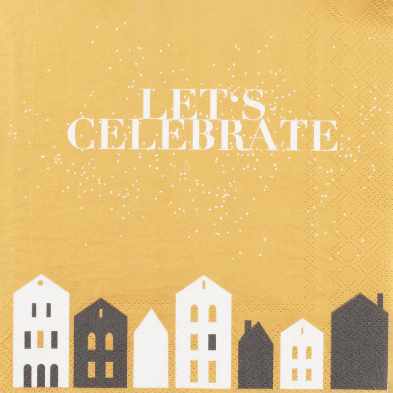 RAEDER DESIGN Papierservietten Letˋs Celebrate