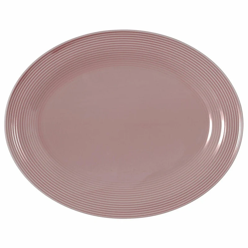 Seltmann Weiden Servierplatte oval Beat Altrosa, Porzellan, Rosa, 35 x 28 cm, 001.773704