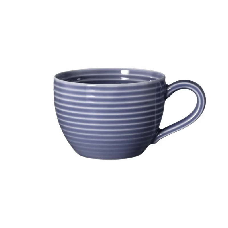 Seltmann Weiden Espressoobertasse mit Relief Beat Fliederblau, Kaffeetasse, Becher, Porzellan, 110 ml, 001.773720