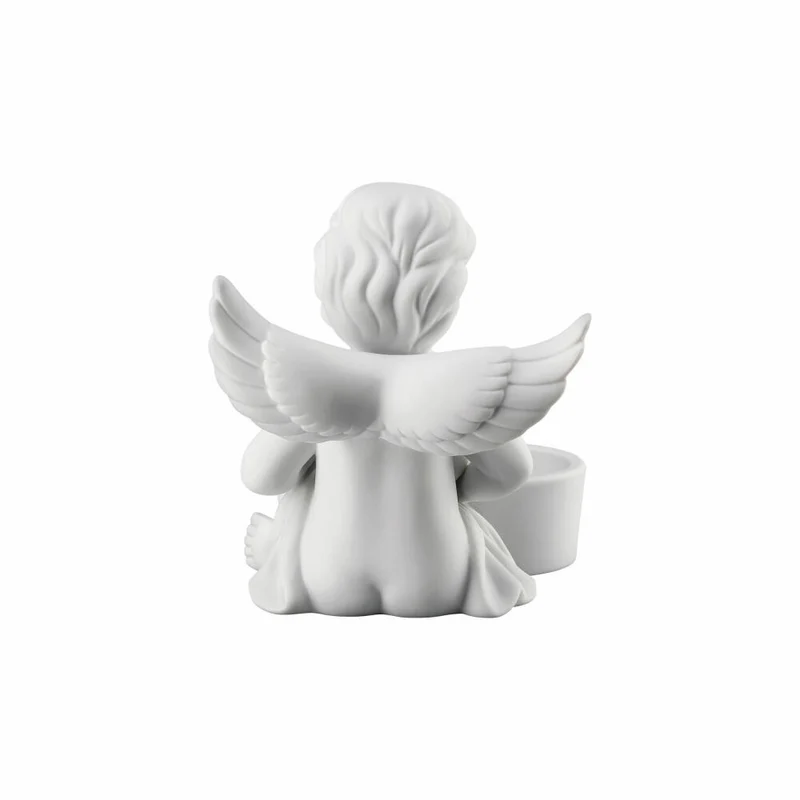 Rosenthal Dekofigur Engel mit Herz, Porzellan, Weiß, 8.7 cm, 69193-000102-90097