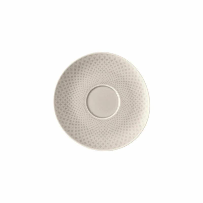 Rosenthal Cafe au Lait Untertasse Junto Soft Shell, Porzellan, Grau, 17.9 cm, 10540-405207-14851