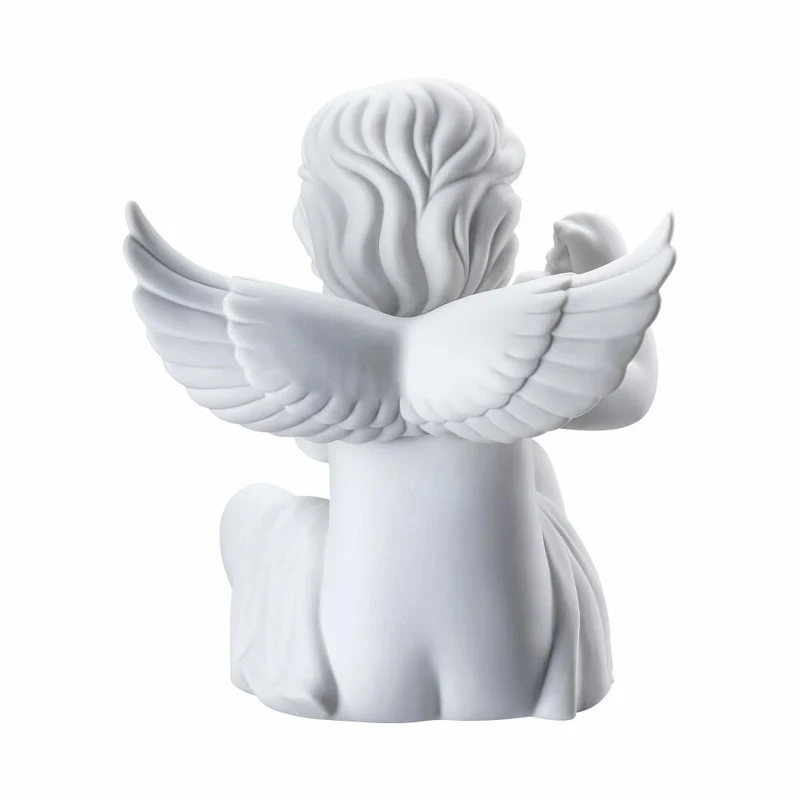 Rosenthal Dekofigur Engel mit Laterne, Porzellan, Weiß, 13.9 cm, 69056-000102-90532