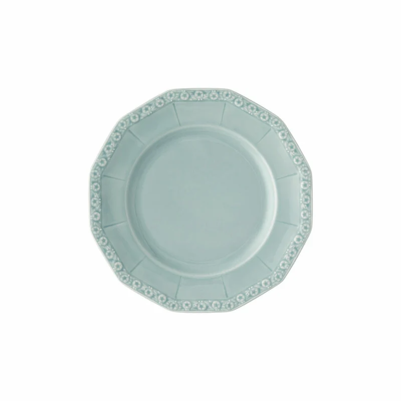 Rosenthal Frühstücksteller Maria Pale Mint, Porzellan, Grün, 21 cm, 10430-407167-10221