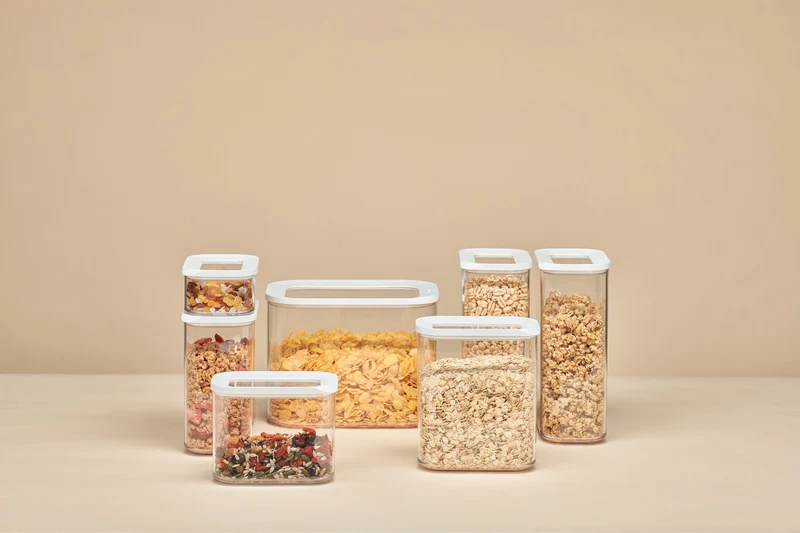 Vorratsdose Modula Square 1250 ml - weiß