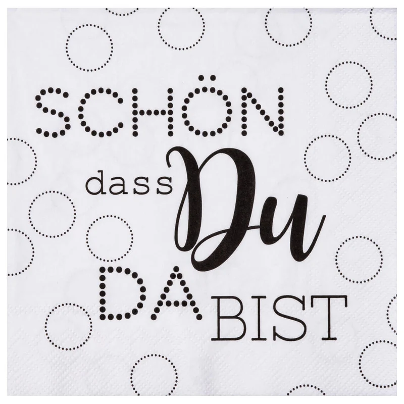 RAEDER DESIGN Papierservietten Schön, dass du da bist