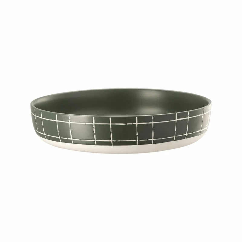 Thomas Schale Fun Karo Dark, Schüssel, Porzellan, Grün, 28 cm, 11910-402002-15228