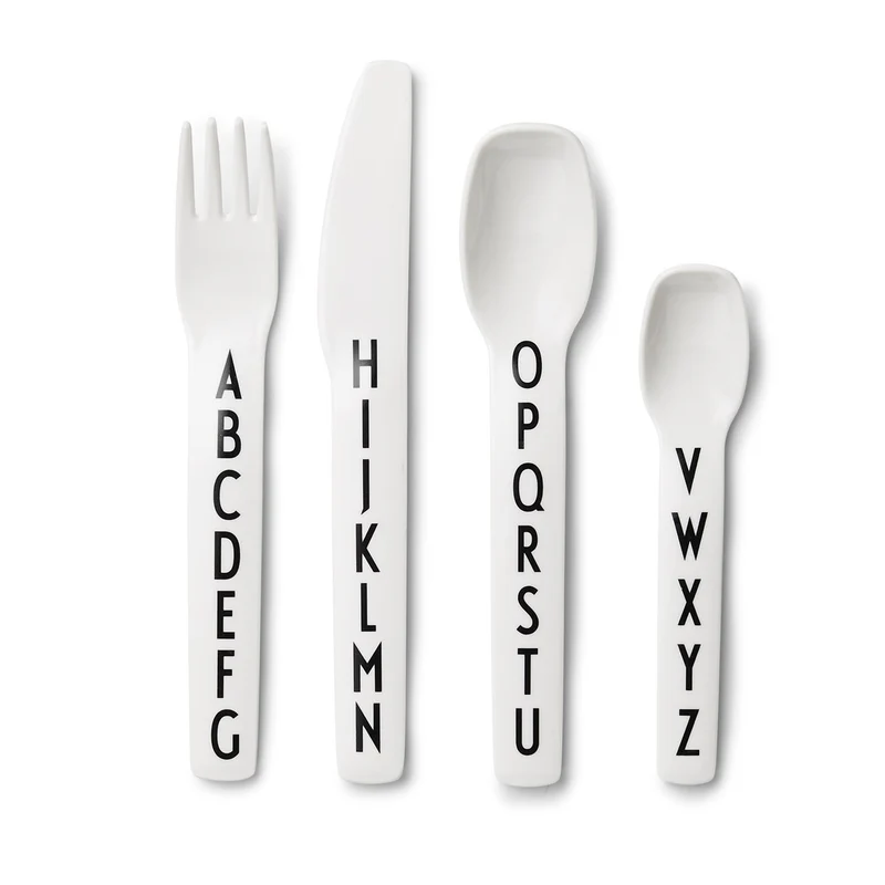DESIGN LETTERS Kinderbesteckset aus Melamin