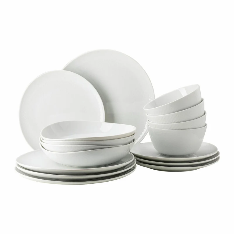 Rosenthal Geschirr-Set Junto 16-tlg., Service, Porzellan, Weiß, 10540-800001-28643