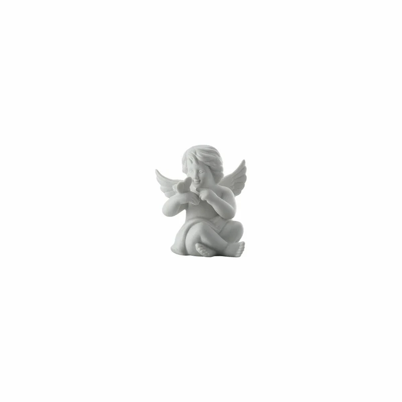 Rosenthal Dekofigur Engel mit Schmetterling, Porzellan, Weiß, 8 cm, 69055-000102-90525