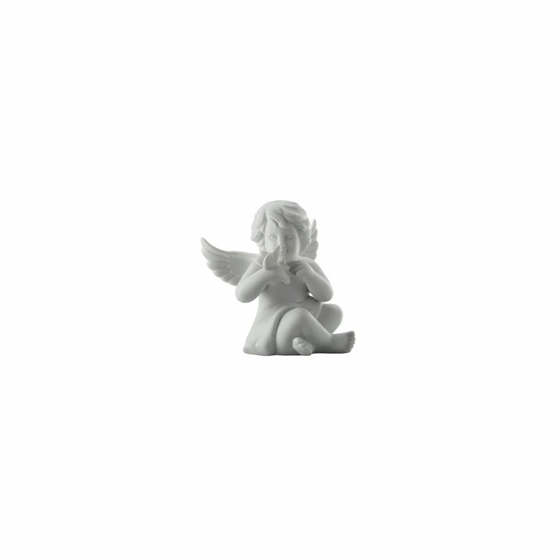 Rosenthal Dekofigur Engel mit Schmetterling, Porzellan, Weiß, 8 cm, 69055-000102-90525