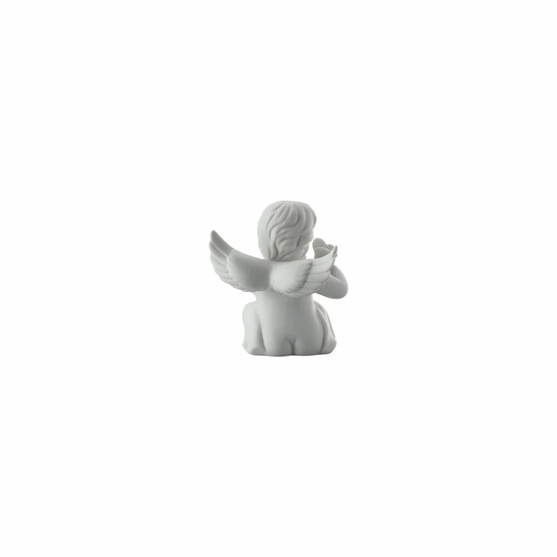 Rosenthal Dekofigur Engel mit Schmetterling, Porzellan, Weiß, 8 cm, 69055-000102-90525