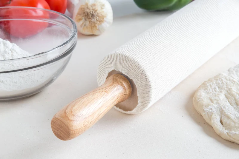 Überzug aus Baumwolle für Nudelholz, 2er-Set, 5,7 × 40,6 × 0,6 cm
