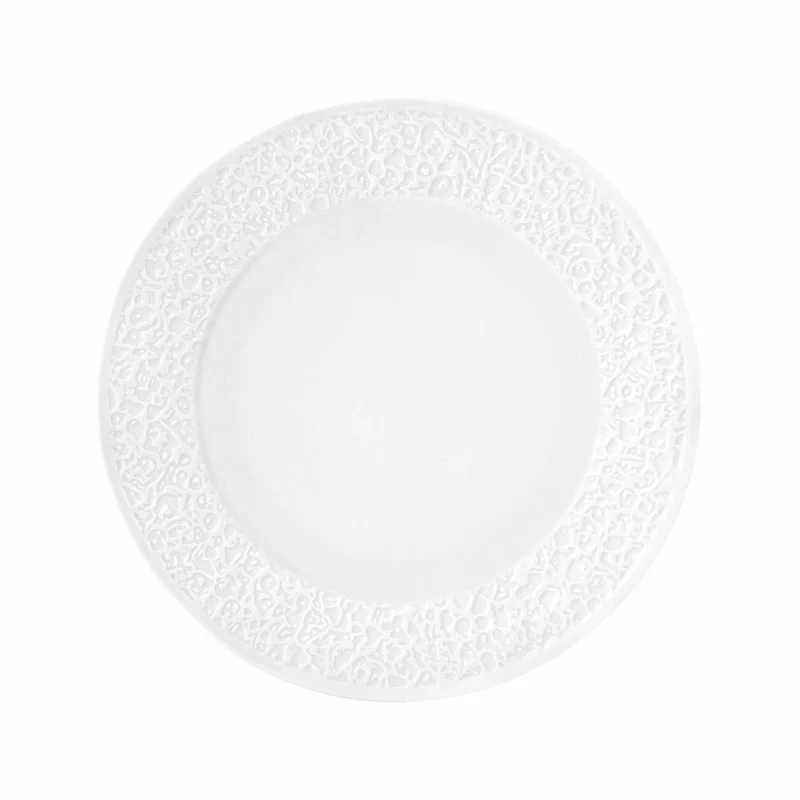Seltmann Weiden Frühstücksteller Relief schmal Nori-Home Weiß, Teller, 21 cm, 001.772782