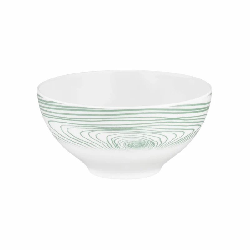 Seltmann Weiden Schüssel Life Nature Jahresringe, Schale, Porzellan, Grün, 15.5 cm, 001.772832