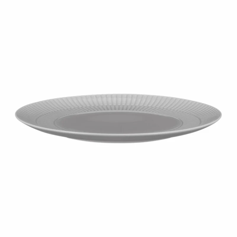 Seltmann Weiden Frühstücksteller Amina Silbergrau, Teller, Porzellan, Grau, 22.5 cm, 001.773597
