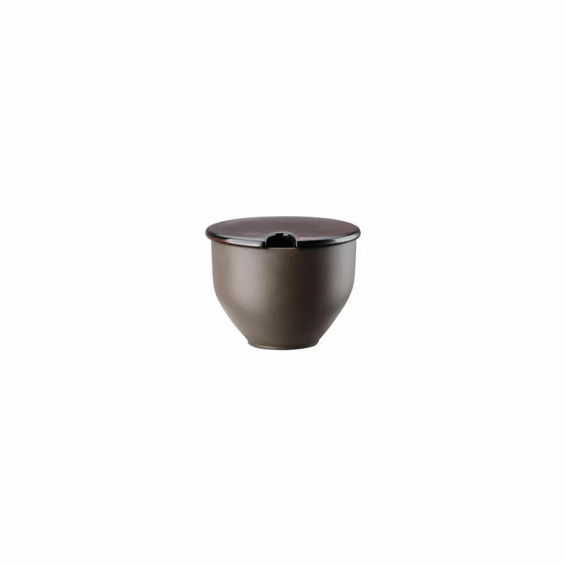 Rosenthal Zuckerdose Junto Bronze mit Einschnitt, Keramik, Bronze, 21540-405252-64386