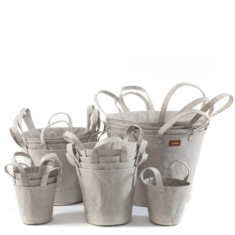UASHMAMA Paniere Henkelkorb Grey
