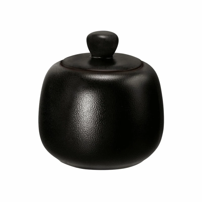 Seltmann Weiden Zuckerdose Liberty Velvet Black, Porzellan, Schwarz, 260 ml, 001.764287
