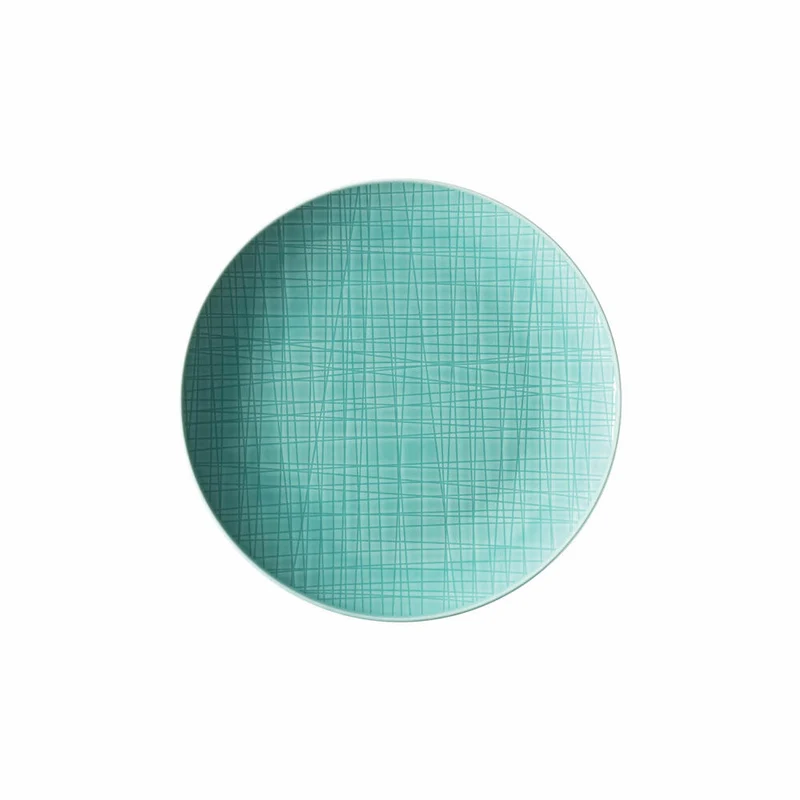 Rosenthal Teller Mesh Colours Aqua flach, Porzellan, Blau, 21 cm, 11770-405152-10861