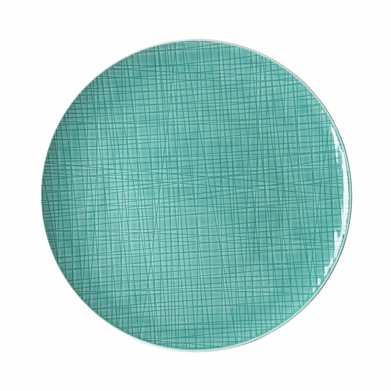 Rosenthal Teller Mesh Colours Aqua flach, Porzellan, Blau, 30 cm, 11770-405152-10870