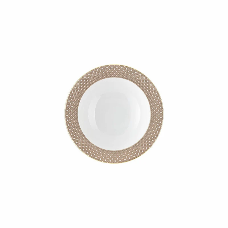 Rosenthal Dessertschale Francis Carreau Beige, Porzellan, Mehrfarbig, 16 cm, 10460-404308-10512