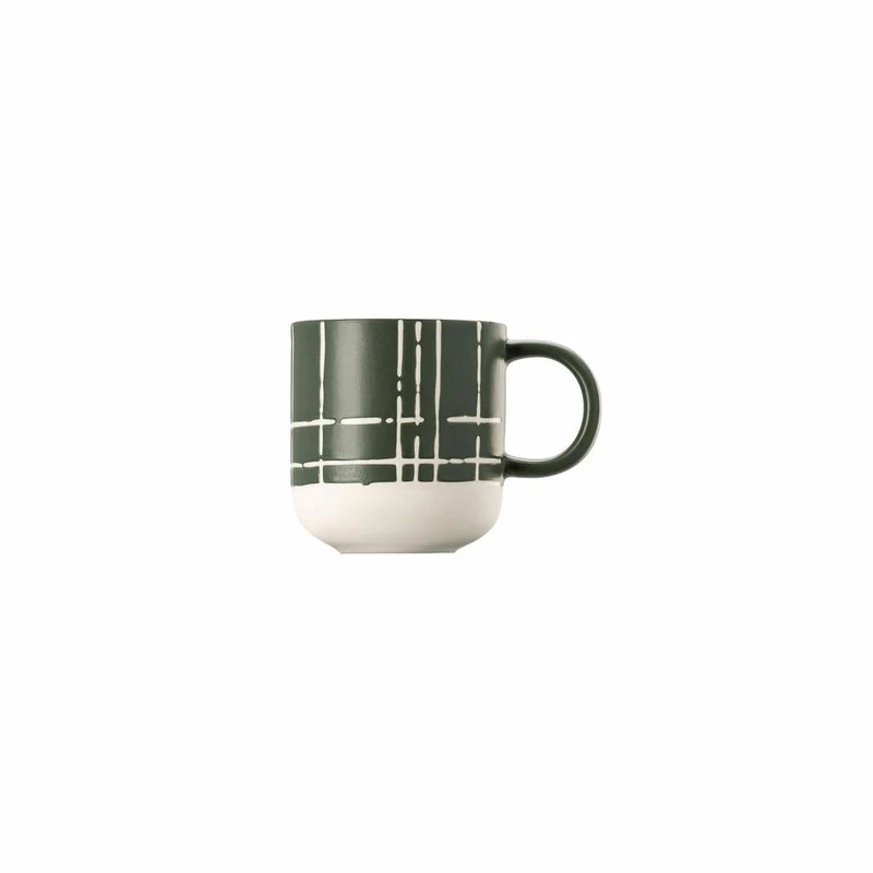 Thomas Espresso-Obertasse Fun Karo Dark, Porzellan, Grün, 120 ml, 11910-402002-14717