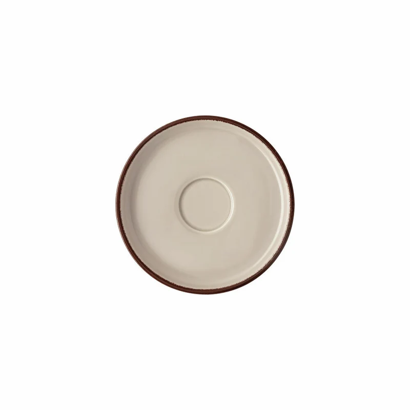 Rosenthal Kombi-Untertasse Profi Casual Shell, Porzellan, Grau-Braun, 16.4 cm, 10660-405404-14771