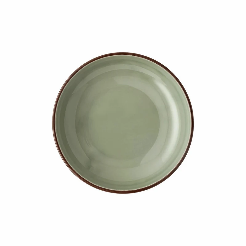 Rosenthal Gourmetteller Profi Casual Moss tief, Porzellan, Grün-Braun, 22 cm, 10660-405405-10772