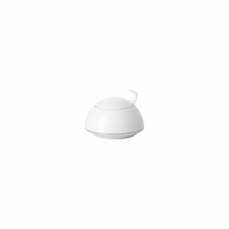 Rosenthal Zuckerdose TAC Gropius Platin für 6 Personen, Porzellan, Weiß-Silber, 11280-403241-14330