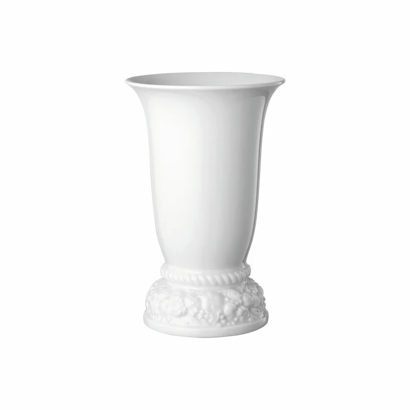 Rosenthal Vase Maria, Dekovase, Porzellan, Weiß, 22 cm, 10430-800001-26022