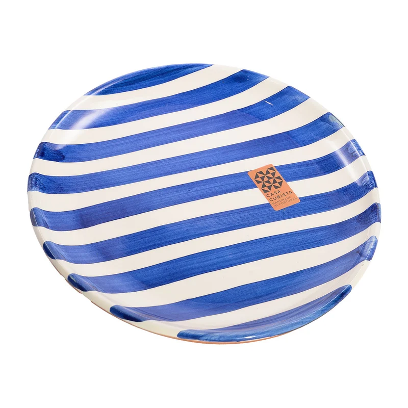 Teller klein – bold stripes blue