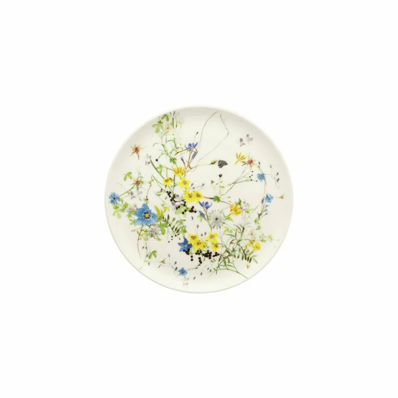 Rosenthal Brotteller Brillance - Fleurs des Alpes, Bone China, Mehrfarbig, 18 cm, 10530-405108-10218