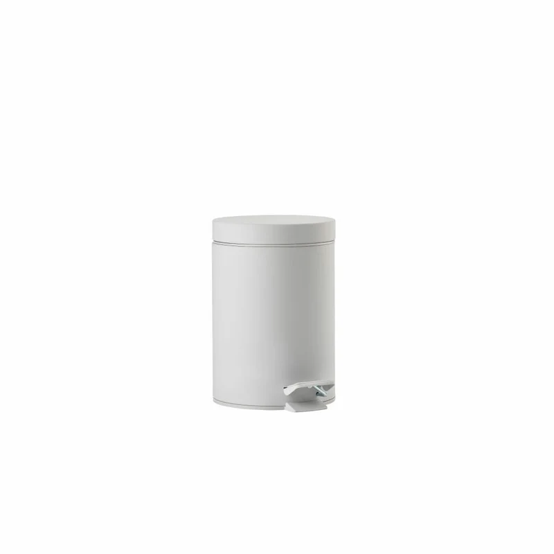 Zone Denmark Pedaleimer Solo Soft Grey, Abfalleimer, 18/8 Stahl, Grau, 3 L, 34774