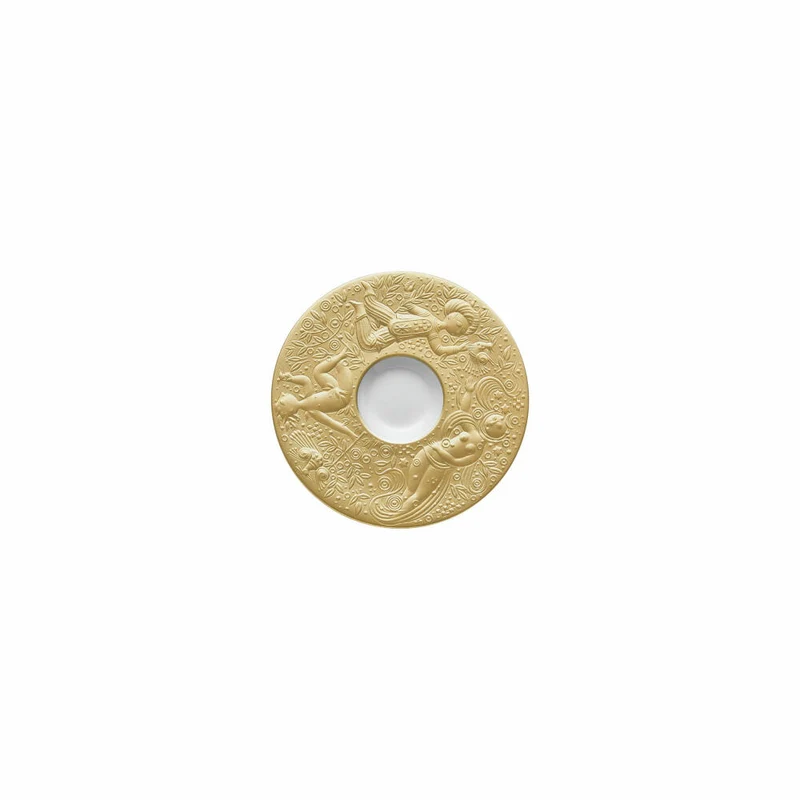 Rosenthal Espresso-Mokka-Untertasse Zauberflöte Sarastro, Porzellan, Gold, 12.1 cm, 11260-206503-14721