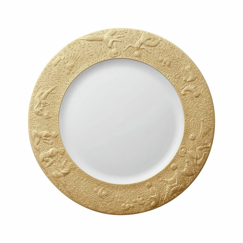 Rosenthal Platzteller Zauberflöte Sarastro, Porzellan, Gold, 29 cm, 11260-206503-10228