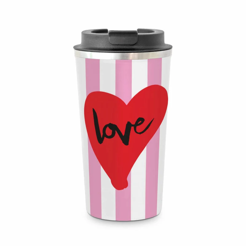 PPD Formart Love Coffee2go, Thermobecher, Coffee To Go, Isobecher, Iso Becher, Edelstahl, 450 ml, 181403051
