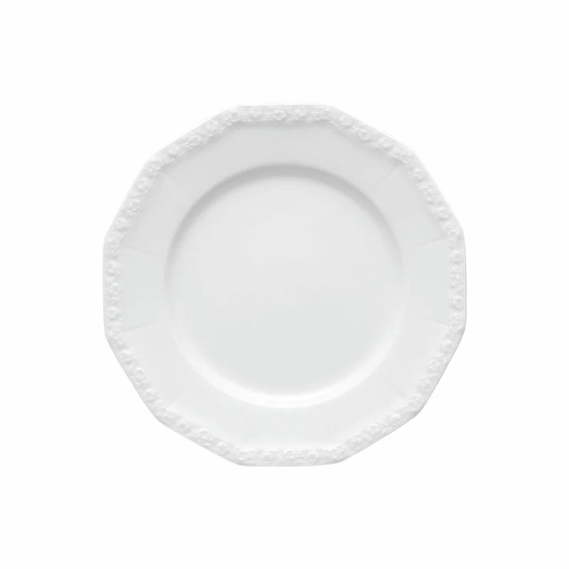 Rosenthal Speiseteller Maria, Teller, Porzellan, Weiß, 25 cm, 10430-800001-10225