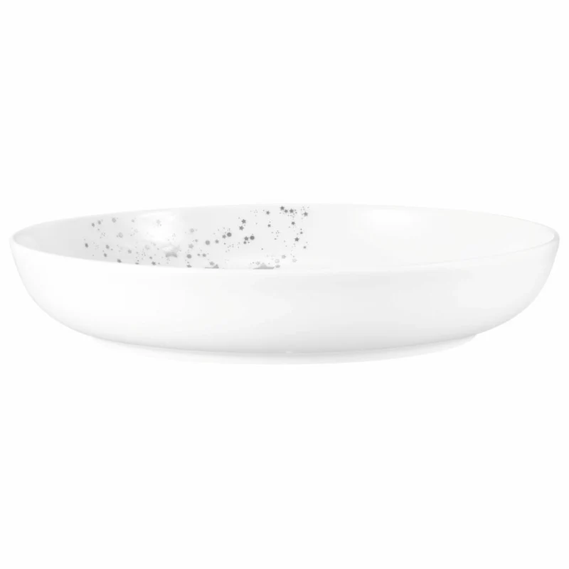 Seltmann Weiden Foodbowl Liberty Silver Stars, Schale, Porzellan, Silberfarben, 28 cm, 001.774715
