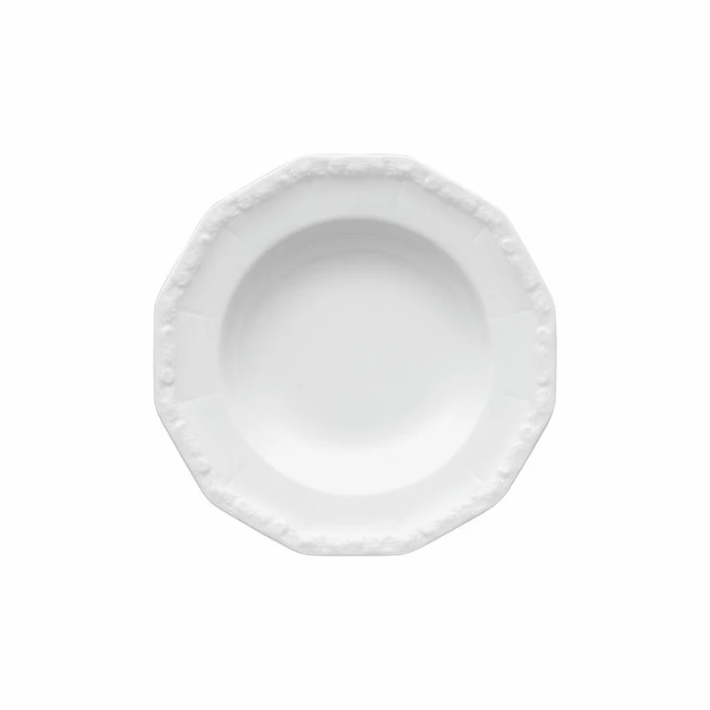 Rosenthal Suppenteller Maria, Schale, Porzellan, Weiß, 21 cm, 10430-800001-10321