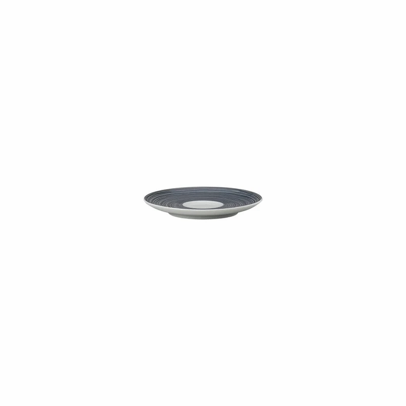 Rosenthal Espresso-Untertasse TAC Gropius Stripes 2.0 matt, Porzellan, Grau, 11 cm, 11280-403264-14716