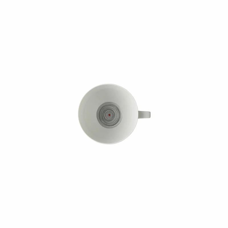 Rosenthal Kombi-Obertasse TAC Gropius Stripes 2.0, Porzellan, Grau, 300 ml, 11280-403261-14772