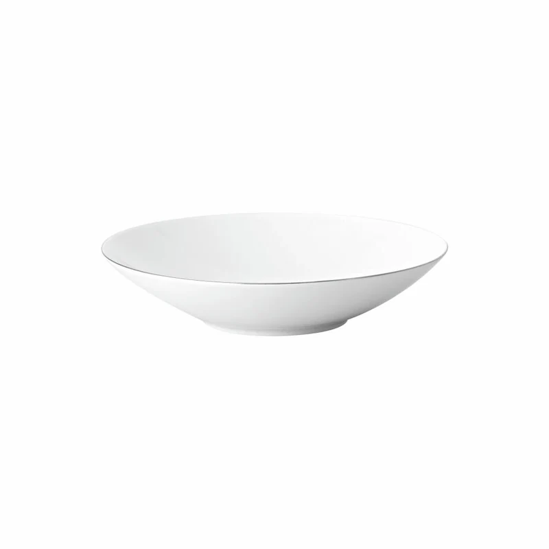 Rosenthal Suppenteller TAC Gropius, Porzellan, Weiß-Silber, 24 cm, 11280-403241-10324