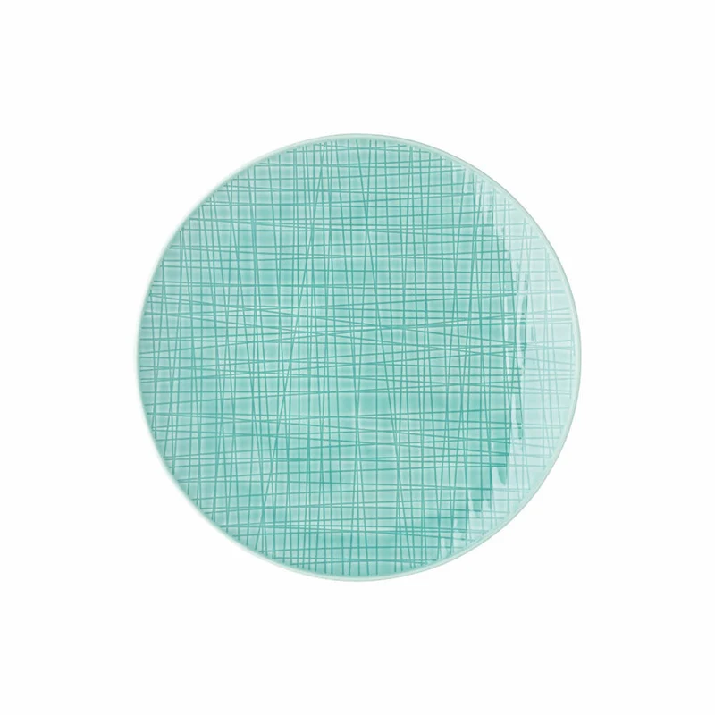 Rosenthal Teller Mesh Colours Aqua flach, Porzellan, Blau, 24 cm, 11770-405152-10864