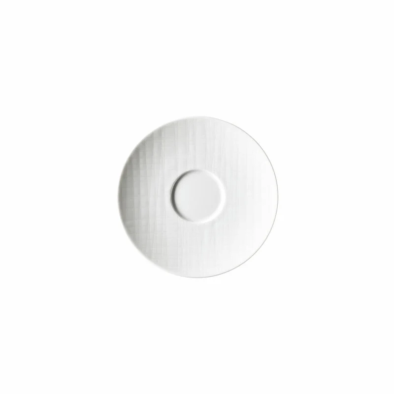 Rosenthal Kaffee-Untertasse Mesh, Porzellan, Weiß, 15.5 cm, 11770-800001-14741