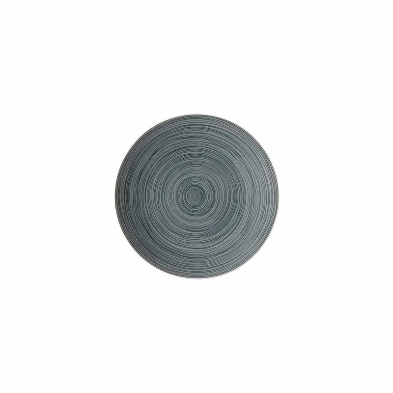 Rosenthal Brotteller TAC Gropius Stripes 2.0 matt, Porzellan, Grau, 16 cm, 11280-403264-10216