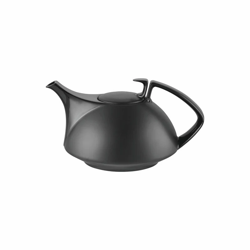 Rosenthal Teekanne TAC Gropius Black für 6 Personen, Porzellan, Schwarz, 1.35 L, 11280-105000-14230