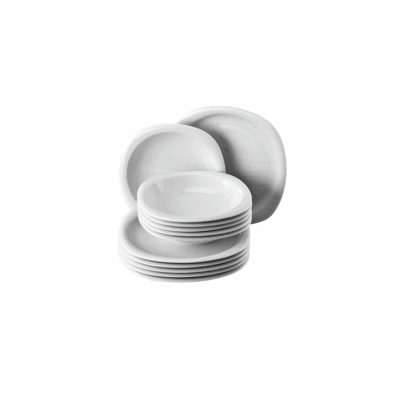 Rosenthal Tafelset Suomi 12-tlg., Service, Porzellan, Weiß, 17000-800001-18339