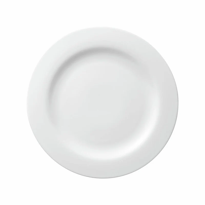 Rosenthal Speiseteller Moon mit Fahne, Porzellan, Weiß, 28 cm, 19600-800001-10028